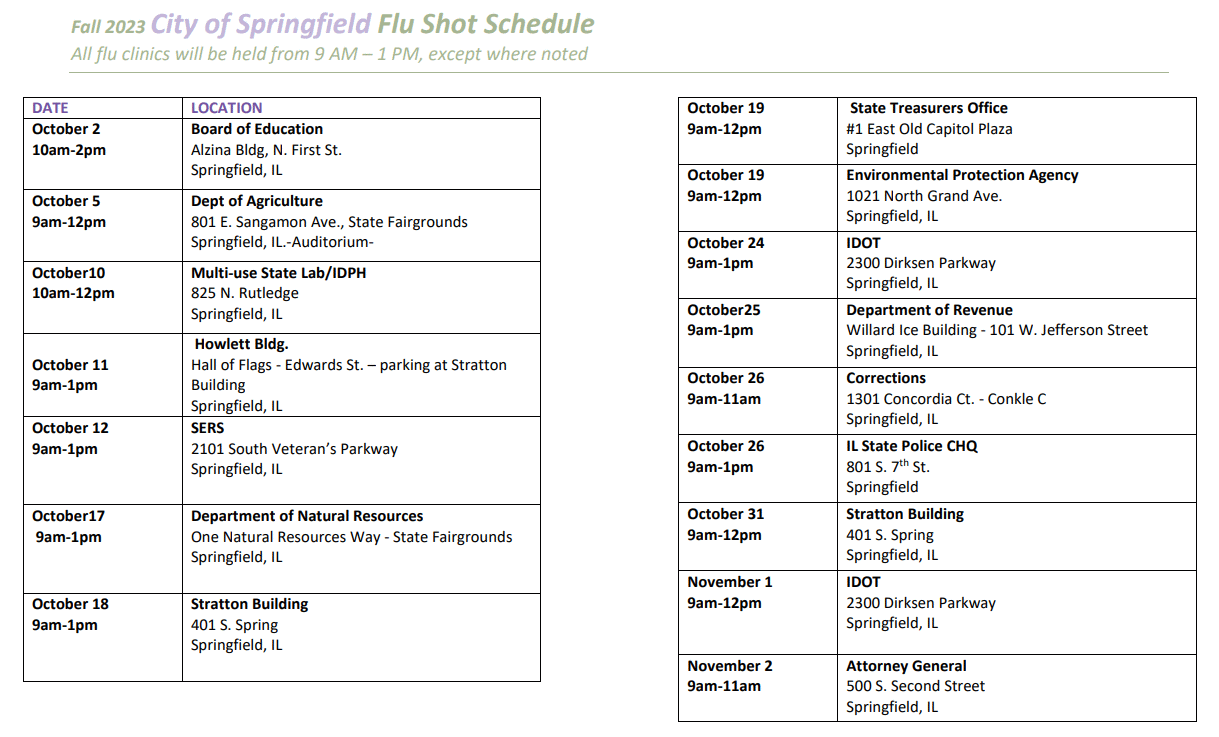 SPLD Flu shots 2023 Flu Shots